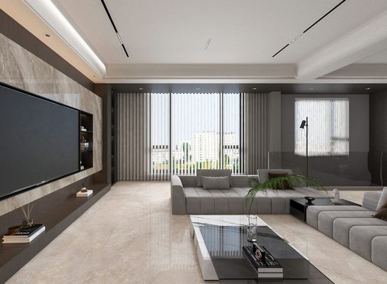 Ελαφρύ καφέ 1mx1m Στυλάτο ανθεκτικό στα γρατζουνιά εσωτερικό πάτωμα γυαλισμένο γυαλιστερό πορσελάνινο πλακάκι για ανακαίνιση και υπνοδωμάτιο