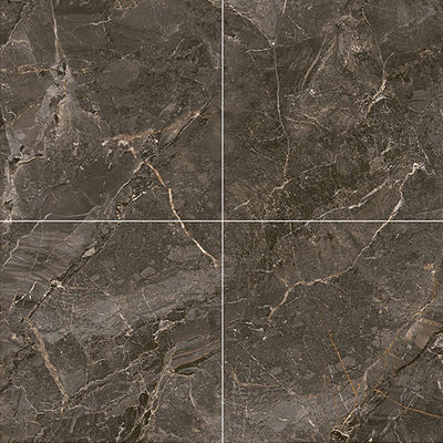 Εκπληκτικό καφέ 1000x1000mm εσωτερικό πάτωμα γυαλισμένα πολυτελή πέτρινα πλακάκια για μπαλκόνι 3 στυλ