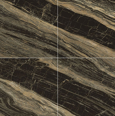 Αδιάβροχο σκούρο γκρι 1000x1000mm εσωτερικό πάτωμα γυαλισμένα πολυτελή πέτρινα πλακάκια για διακόσμηση 3 στυλ