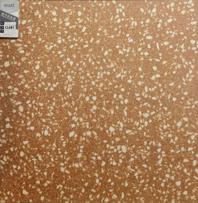 Κεραμικά πλακάκια δαπέδου Terrazzo Firebrick Brown 600x600mm για μπάνιο και μπαλκόνι