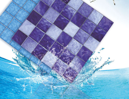 Τετραγωνικά κεραμίδια μωσαϊκών πισινών Backsplash, SGS 6mm διακοσμητικό κεραμικό κεραμίδι Bule