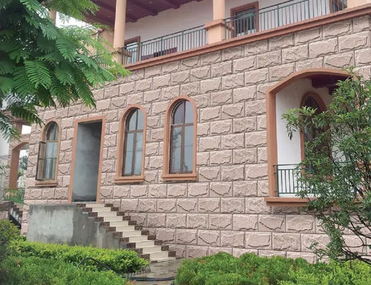 υπαίθρια πέτρινα κεραμίδια επένδυσης μανιταριών 200x400mm έξω από άσπρο κεραμικό 1152SQM