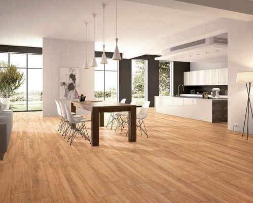 ISO13006 200x1200mm ξύλινα κεραμίδια πορσελάνης επίδρασης υπαίθρια, πολύχρωμο ξύλινο κεραμίδι Αντιαεροπορικού Πυροβολικού βαθμού