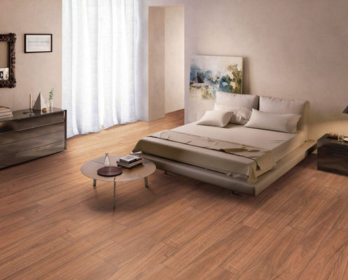 Καφέ Ξύλινα Πλακάκια Πορσελάνης 200x1200mm Λευκό Σώμα AAA Βαθμού