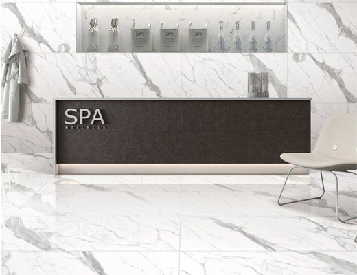 SGS άσπρο Καρράρα 45X90cm κεραμίδι πορσελάνης, κεραμίδια τοίχων υποβάθρου TV 31KG/ctn που βερνικώνονται