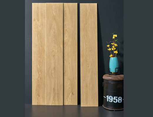 Μπεζικό ξύλινο πορσελάνινο πλακάκι 250x1500mm για τοίχους και πάτωμα