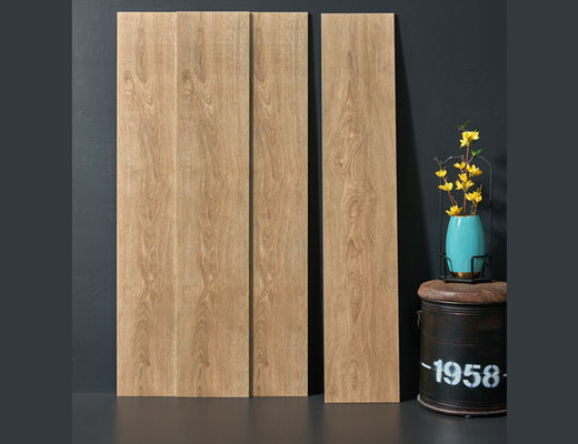 60Boxes/Plt 9.5mm ξύλινα κεραμίδια 250x1500mm πορσελάνης πάχους χρώμα κρέμας