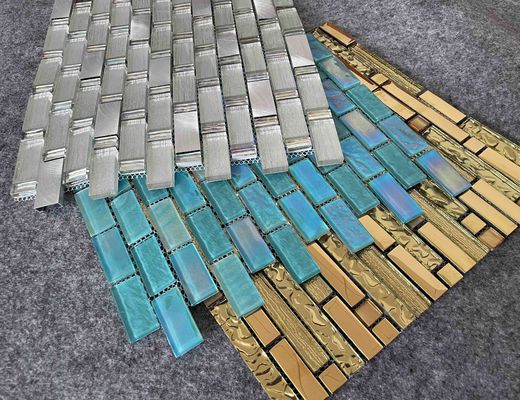 PRIMERA 8mm βίλα 300x300mm ξενοδοχείων σχεδίου δαχτυλιδιών κεραμιδιών μωσαϊκών γυαλιού πολυτέλειας
