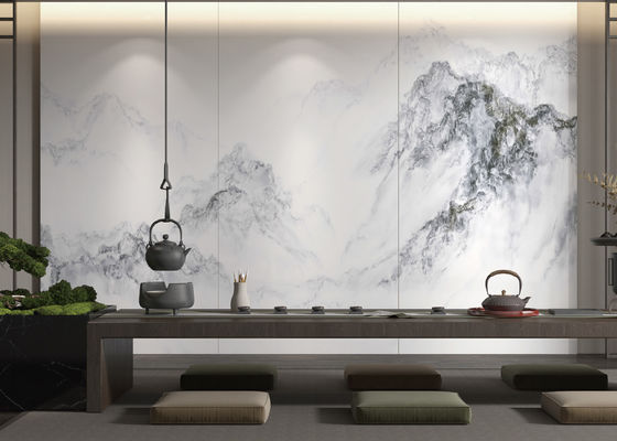 Πλάκα από συντηγμένο χαλαζία Carrara White για διακόσμηση τοίχου