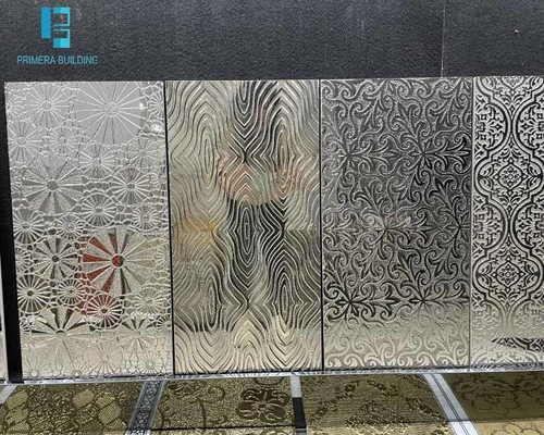 3 οι χρόνοι έβαλαν φωτιά στο χρυσό και ασημένιο χρώμα SASO κεραμιδιών τοίχων λουτρών πάχους 10mm
