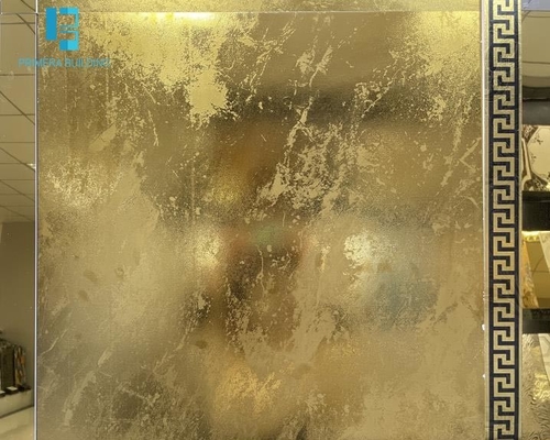Χρυσό χρώμα πορσελάνη επιφάνειες 600x600mm Λάμψη